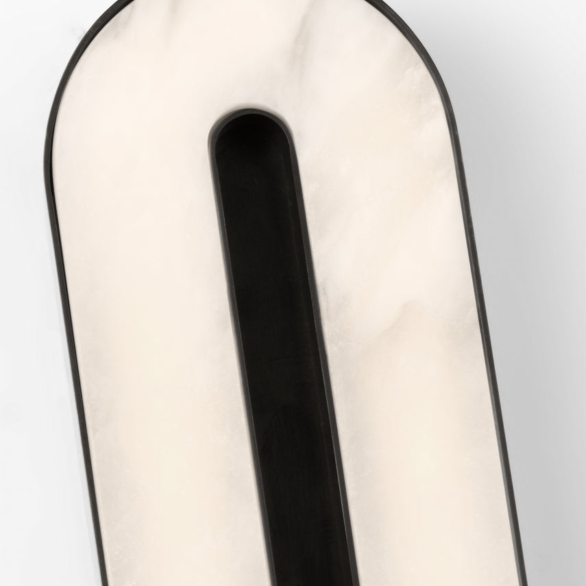 Wyllis 24In Integrated LED Alabaster Wall Sconce by Visual & Comfort & Co