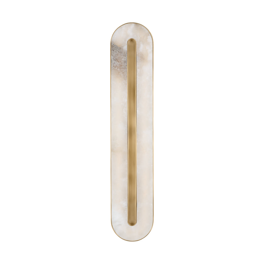Wyllis 24In Integrated LED Alabaster Wall Sconce by Visual & Comfort & Co