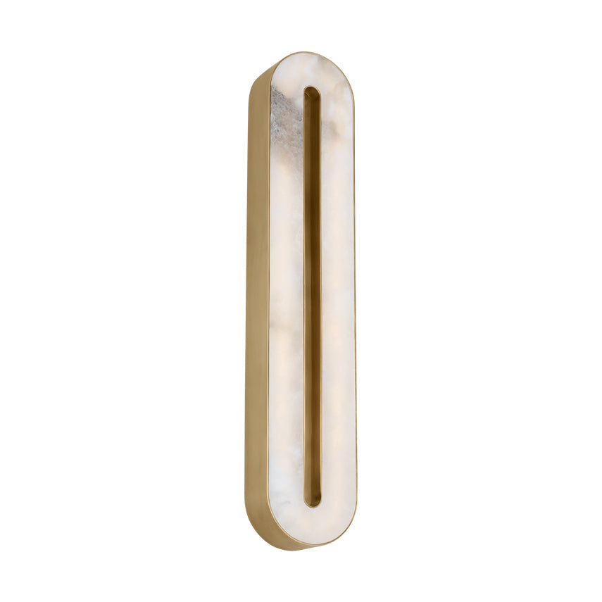 Wyllis 24In Integrated LED Alabaster Wall Sconce by Visual & Comfort & Co