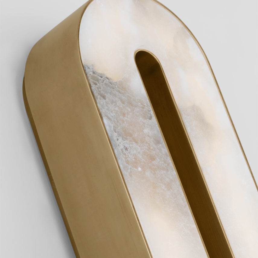 Wyllis 24In Integrated LED Alabaster Wall Sconce by Visual & Comfort & Co