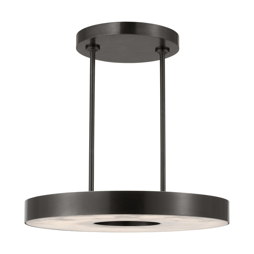 Wyllis 24 Round LED Alabaster Chandelier by Visual & Comfort & Co
