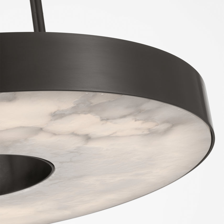 Wyllis 24 Round LED Alabaster Chandelier by Visual & Comfort & Co