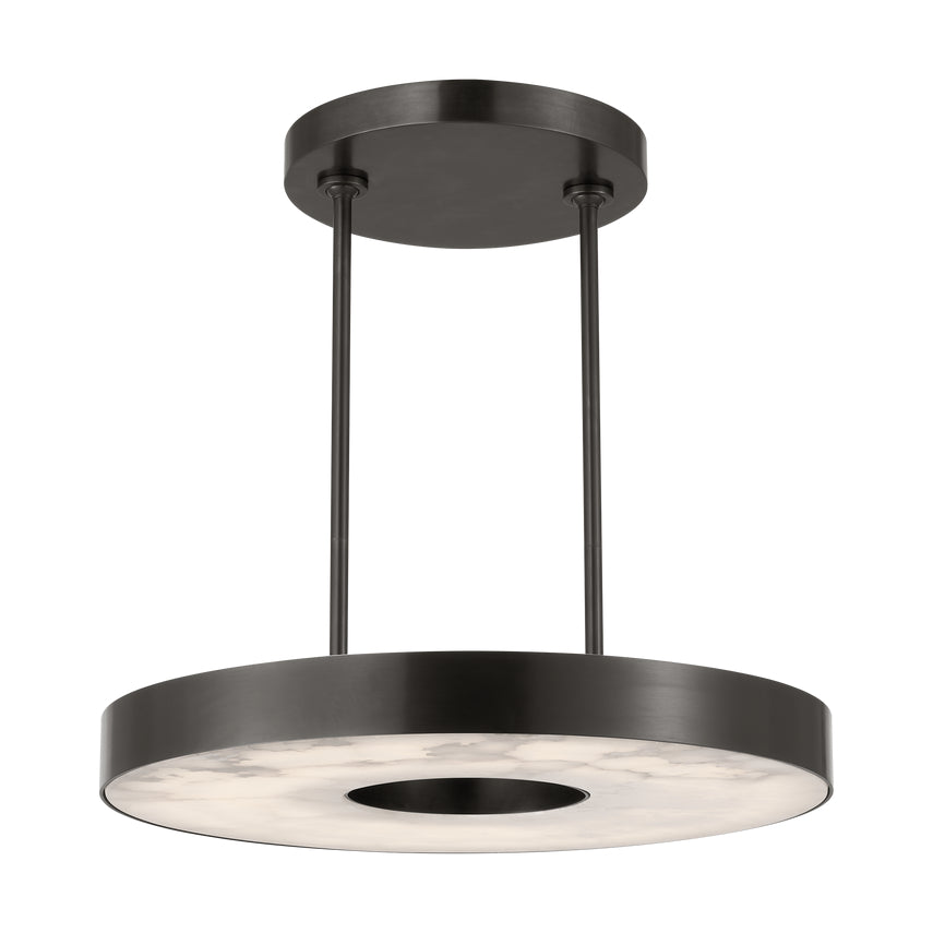 Wyllis 24 Round LED Alabaster Chandelier by Visual & Comfort & Co
