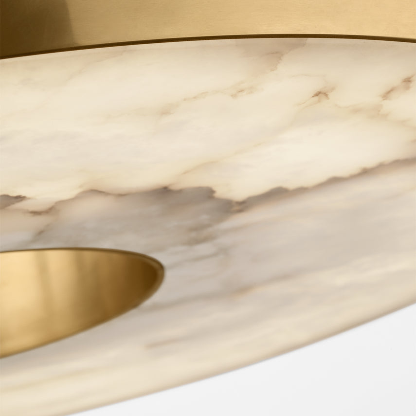 Wyllis 24 Round LED Alabaster Chandelier by Visual & Comfort & Co