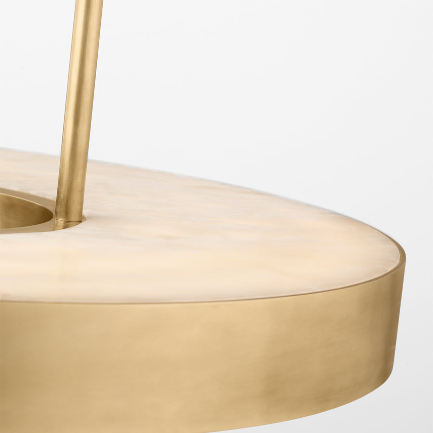 Wyllis 24 Round LED Alabaster Chandelier by Visual & Comfort & Co