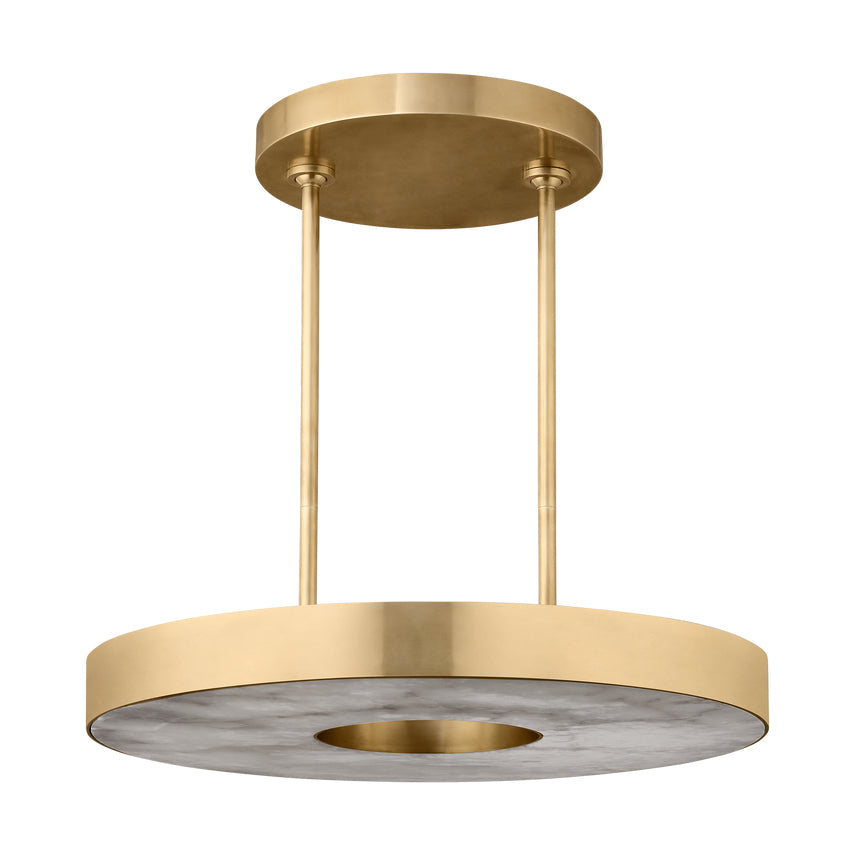 Wyllis 24 Round LED Alabaster Chandelier by Visual & Comfort & Co