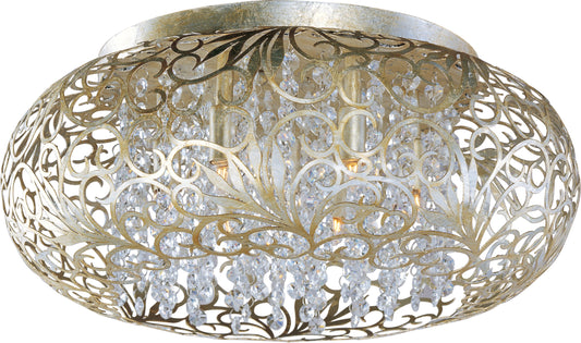 Arabesque 7-Light Flush Mount Golden Silver by Maxim Lighting