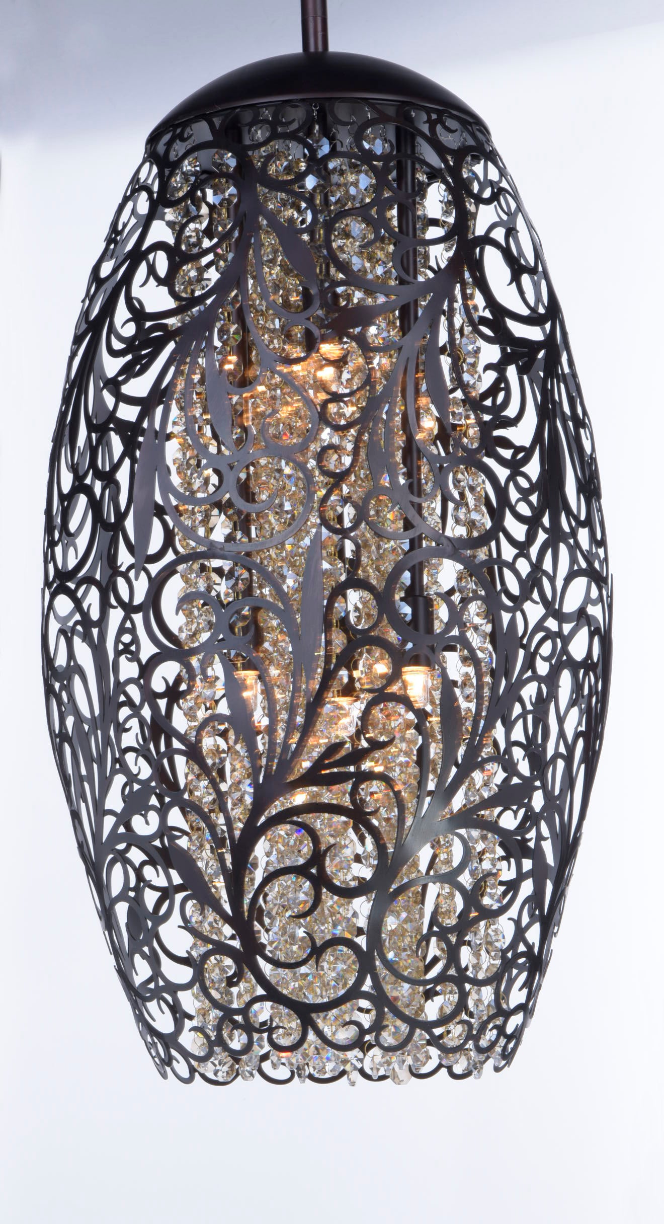 Arabesque Mini Pendant Golden Silver by Maxim Lighting