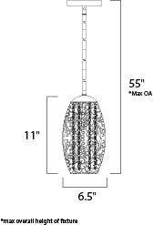 Arabesque Mini Pendant Oil Rubbed Bronze by Maxim Lighting