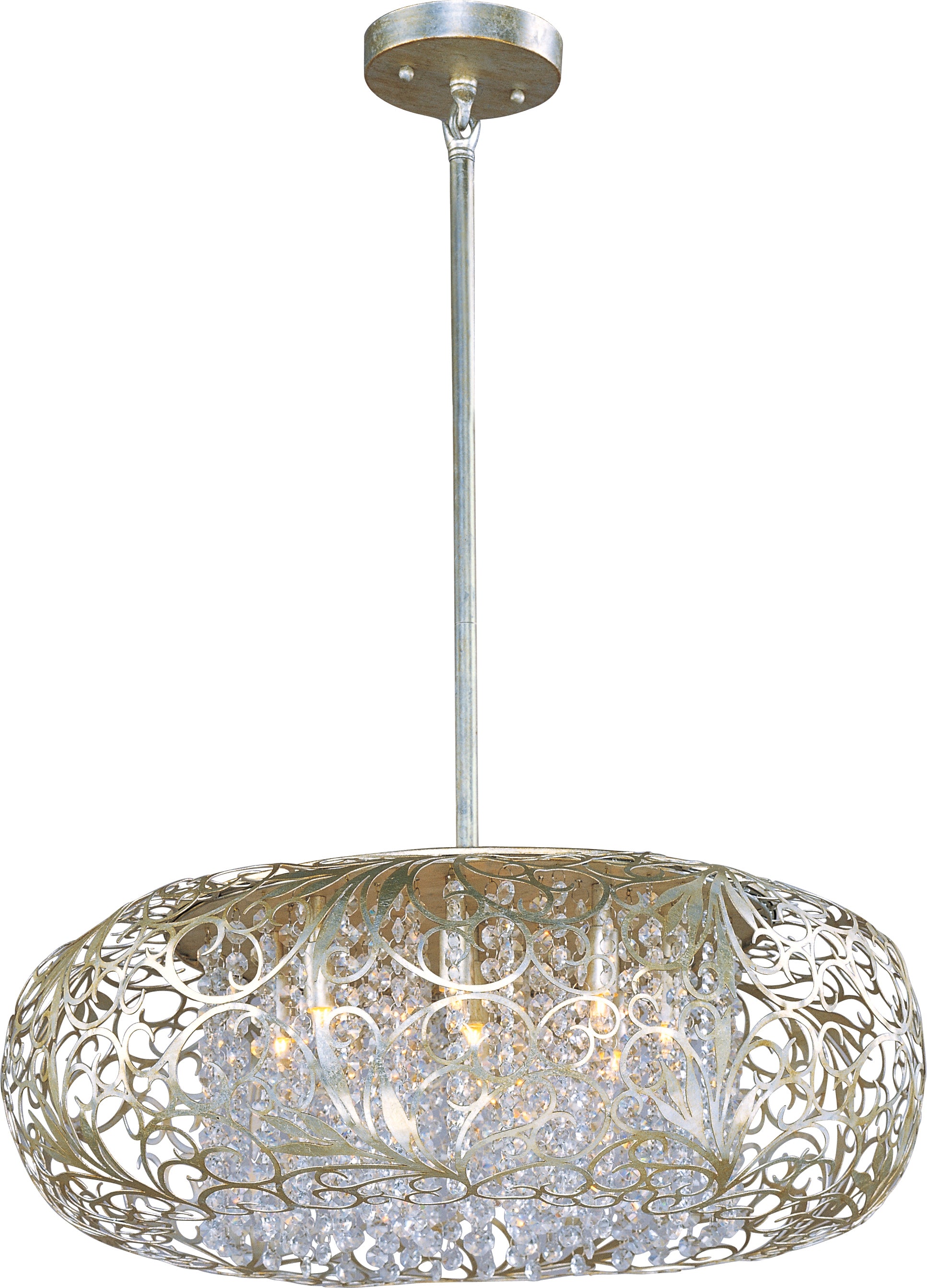 Arabesque 9-Light Pendant Golden Silver by Maxim Lighting