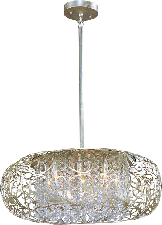 Arabesque 9-Light Pendant Golden Silver by Maxim Lighting