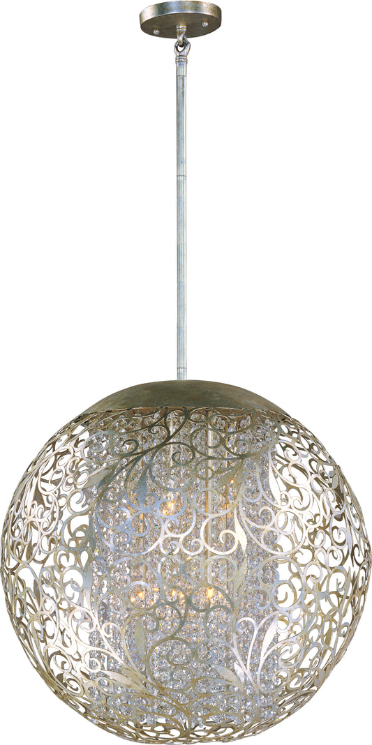 Arabesque 9-Light Pendant Golden Silver by Maxim Lighting