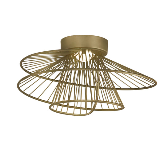 Zeta LED Flush Mount Natural Aged Brass by Maxim Lighting