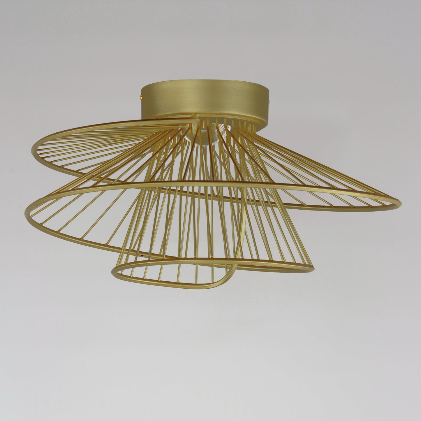 Zeta LED Flush Mount Natural Aged Brass by Maxim Lighting