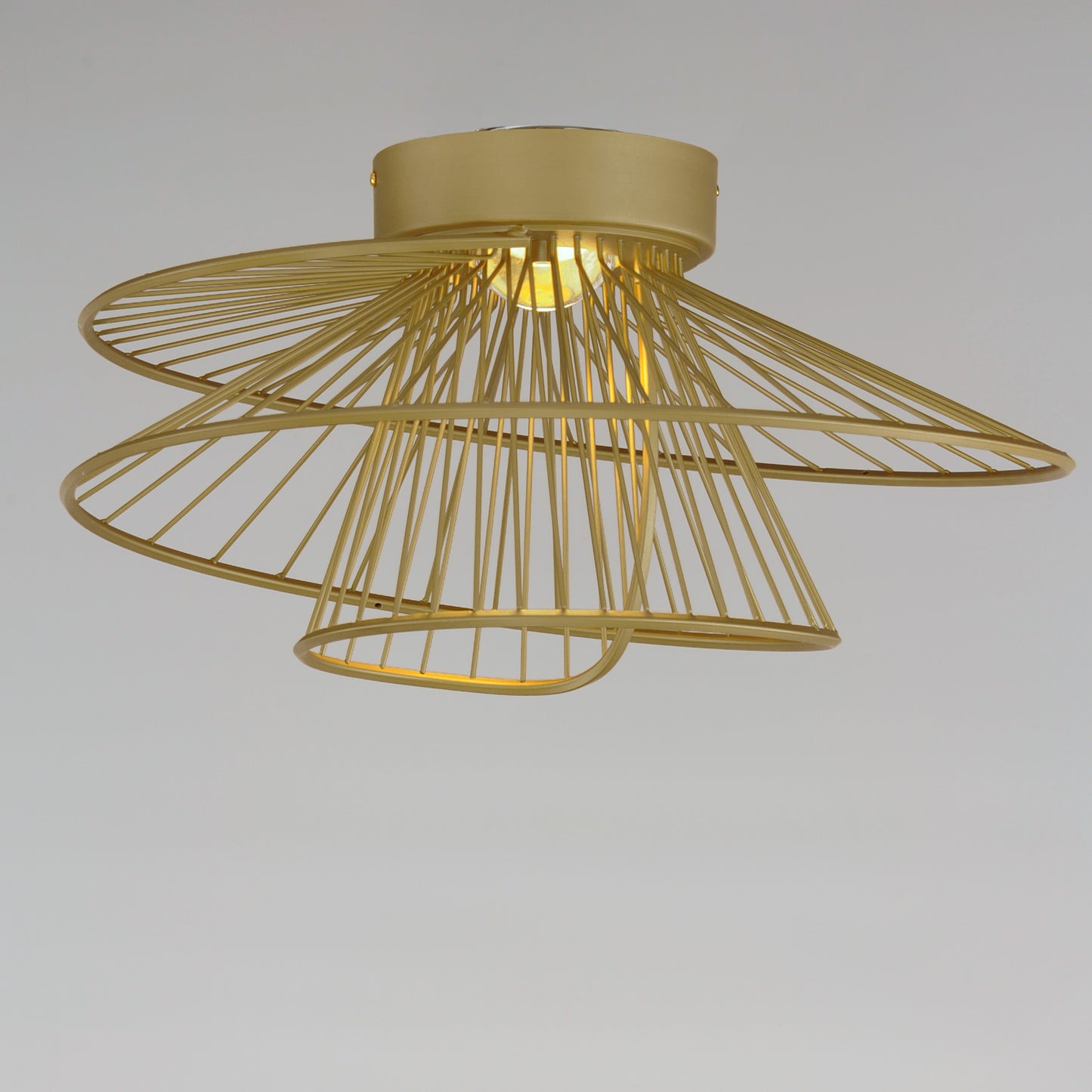 Zeta LED Flush Mount Natural Aged Brass by Maxim Lighting