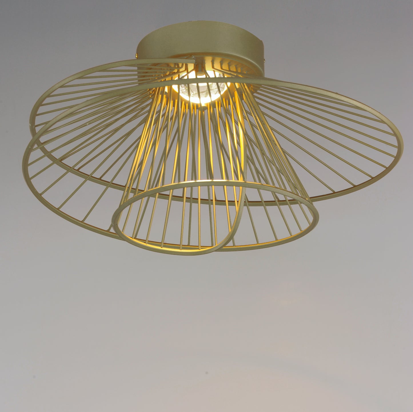 Zeta LED Flush Mount Natural Aged Brass by Maxim Lighting