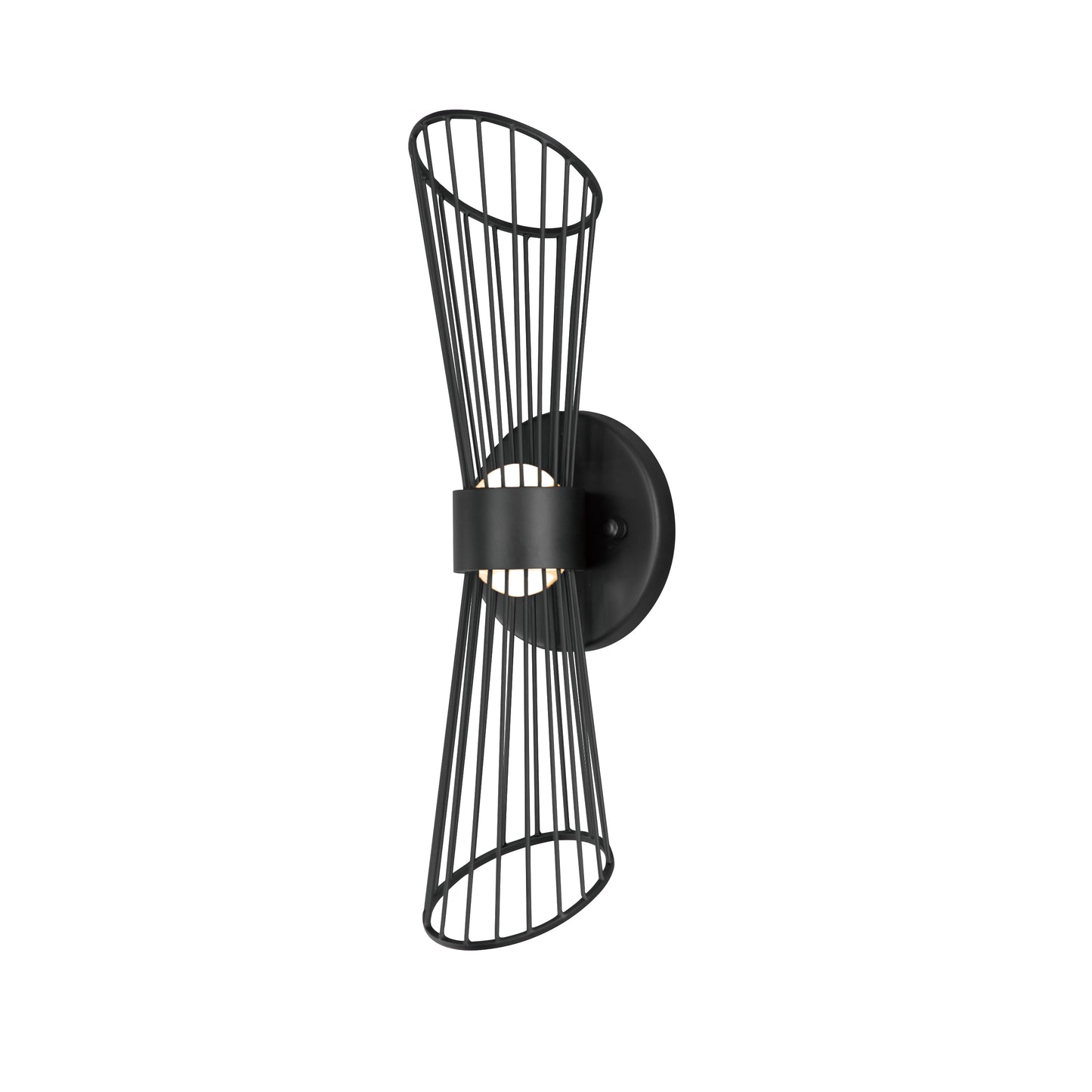 Zeta LED Wall Sconce Black by Maxim Lighting