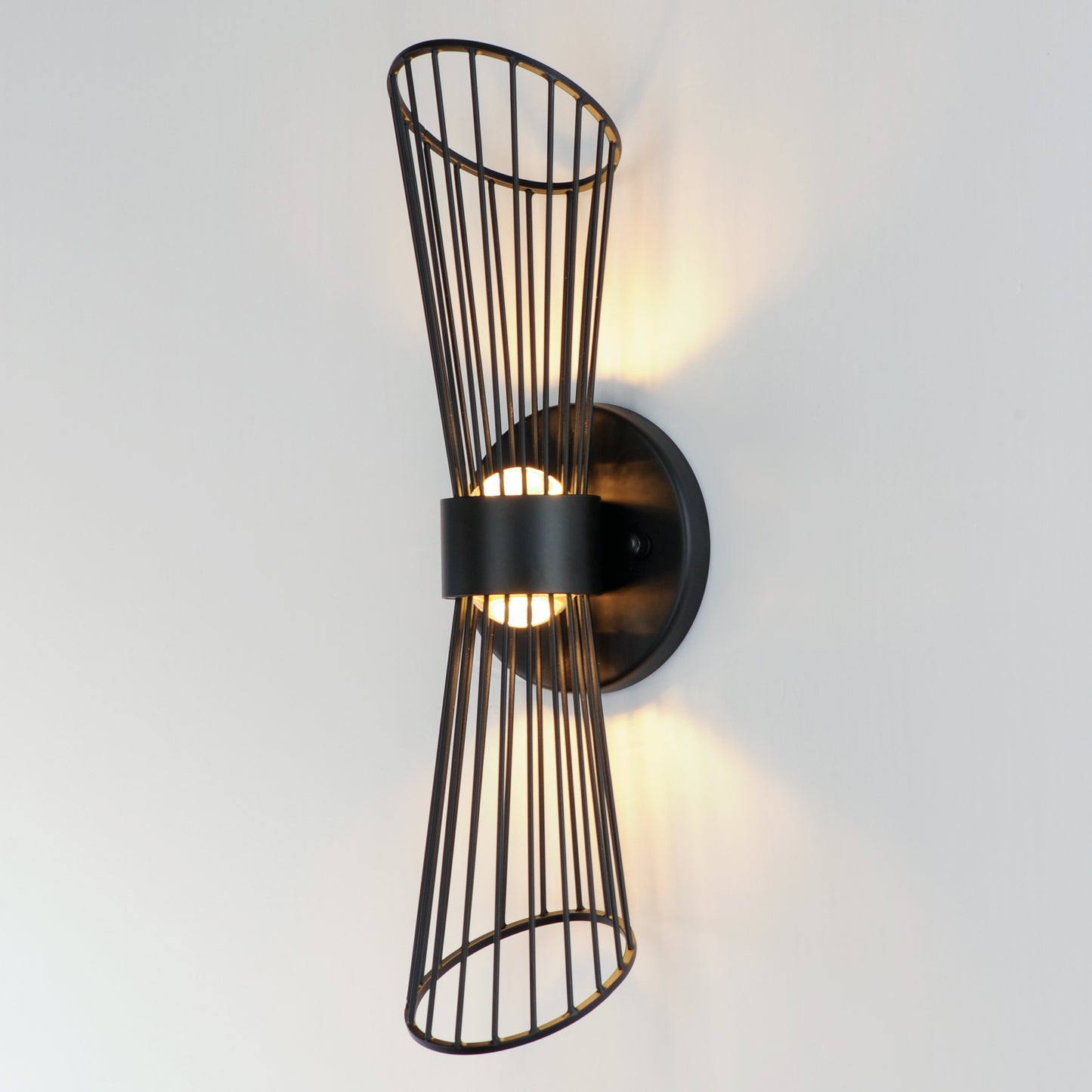 Zeta LED Wall Sconce Black by Maxim Lighting