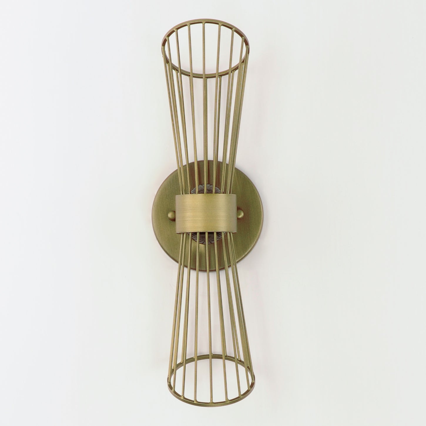 Zeta LED Wall Sconce Natural Aged Brass by Maxim Lighting