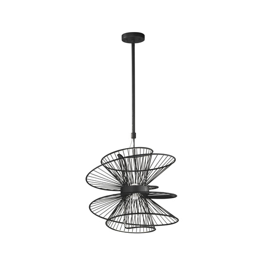 Zeta Medium LED Pendant Black by Maxim Lighting