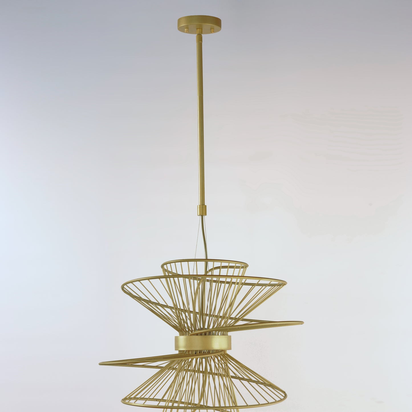 Zeta Medium LED Pendant Natural Aged Brass by Maxim Lighting