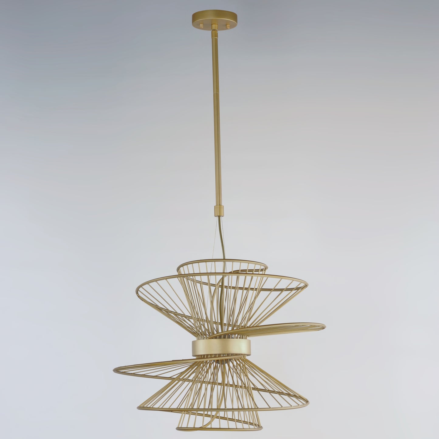 Zeta Medium LED Pendant Natural Aged Brass by Maxim Lighting