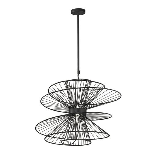Zeta Large LED Pendant Black by Maxim Lighting