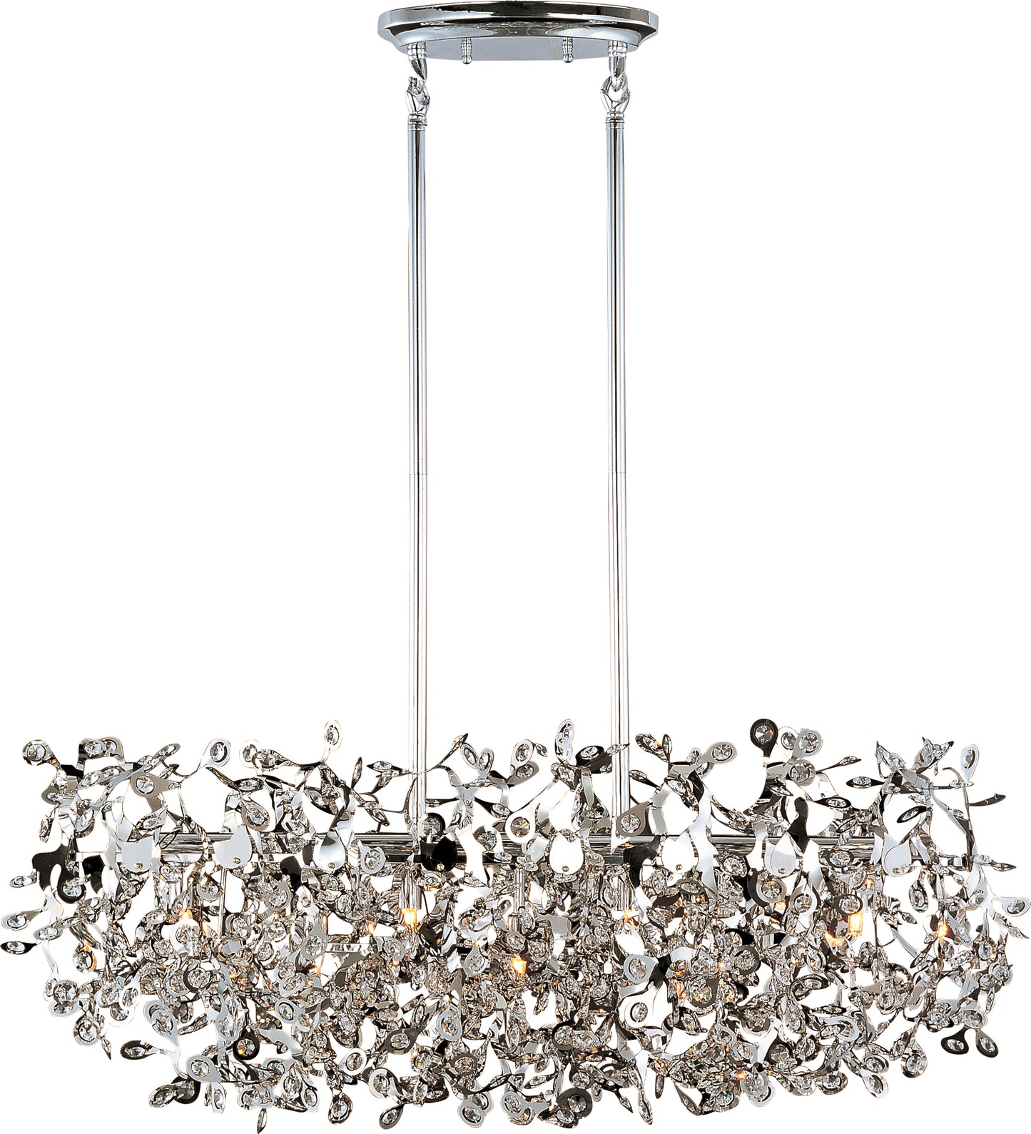 Comet 7-Light Linear Pendant Polished Chrome by Maxim Lighting