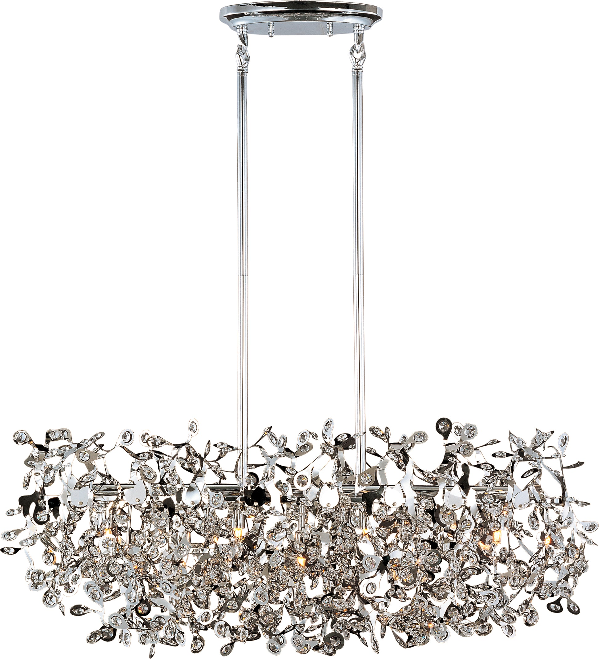 Comet 7-Light Linear Pendant Polished Chrome by Maxim Lighting