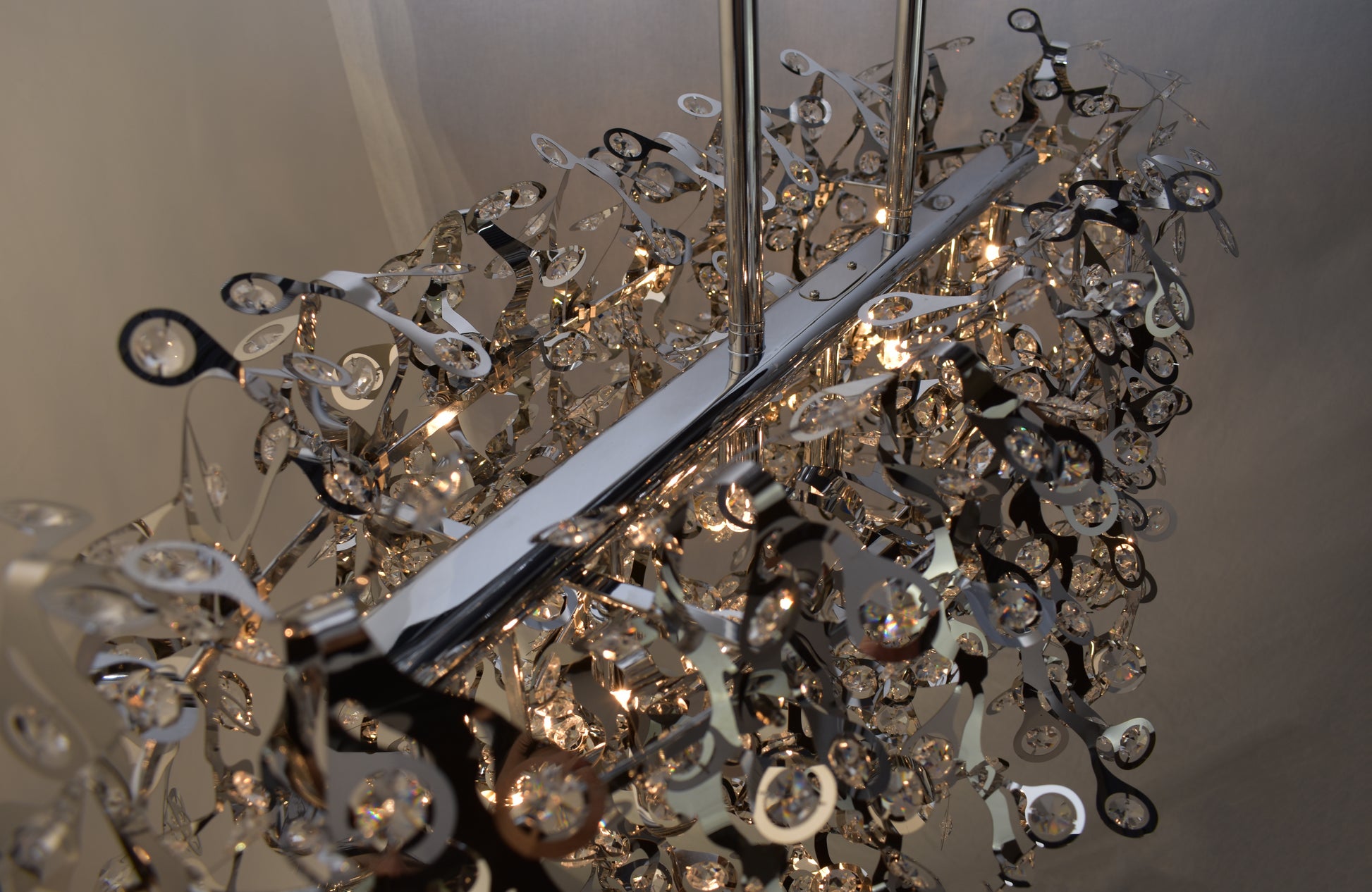 Comet 7-Light Linear Pendant Polished Chrome by Maxim Lighting