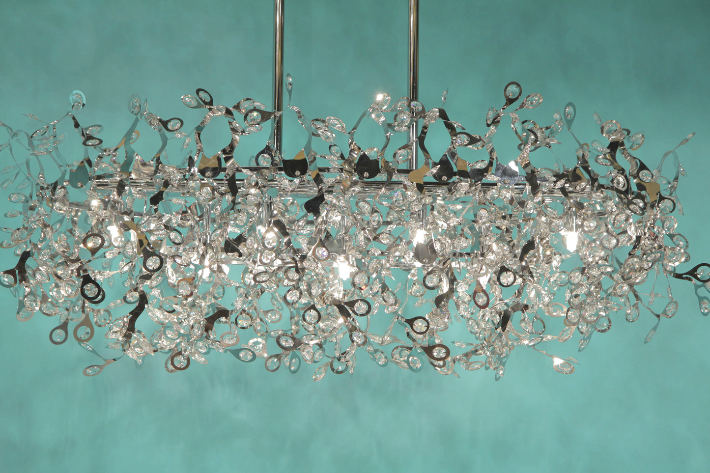Comet 7-Light Linear Pendant Polished Chrome by Maxim Lighting