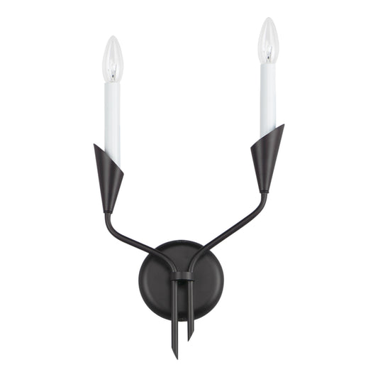 Calyx 2-Light Sconce Black by Maxim Lighting