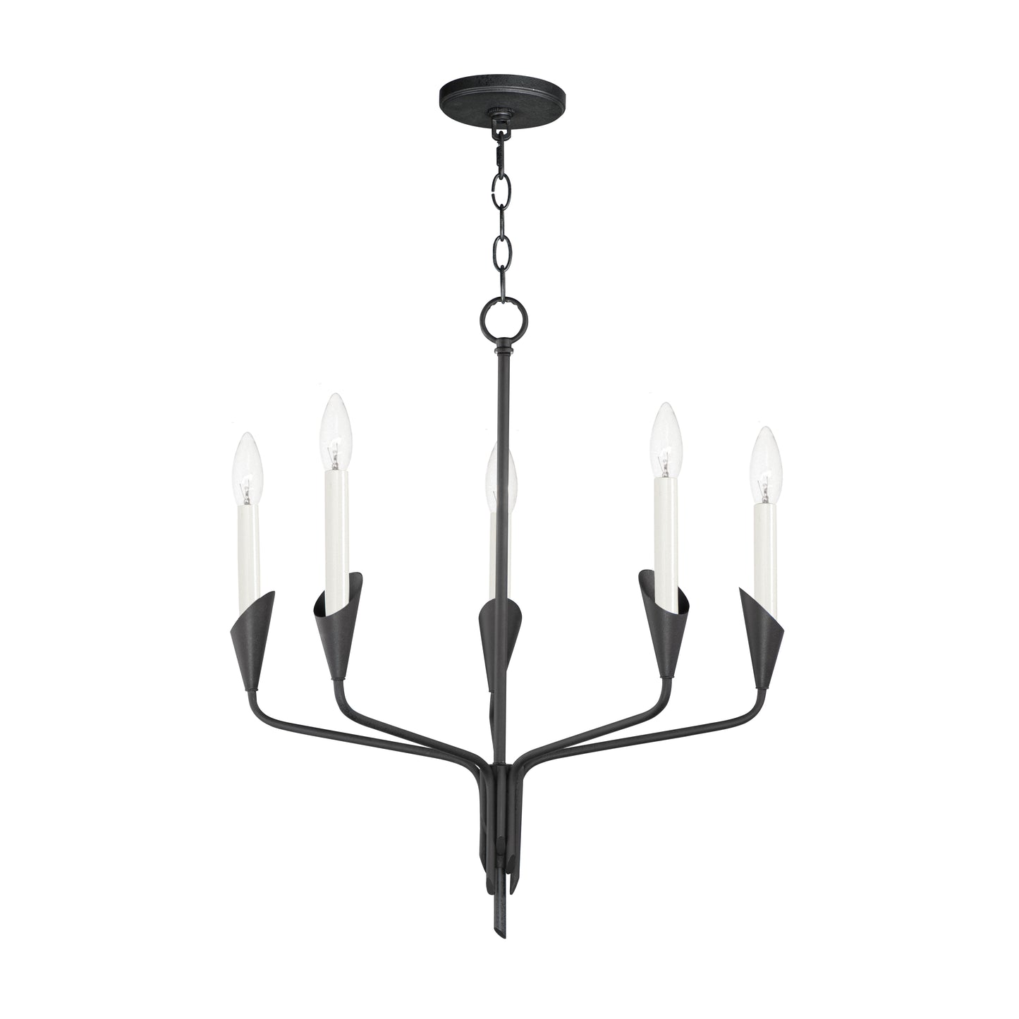 Calyx 5-Light Chandelier Black by Maxim Lighting