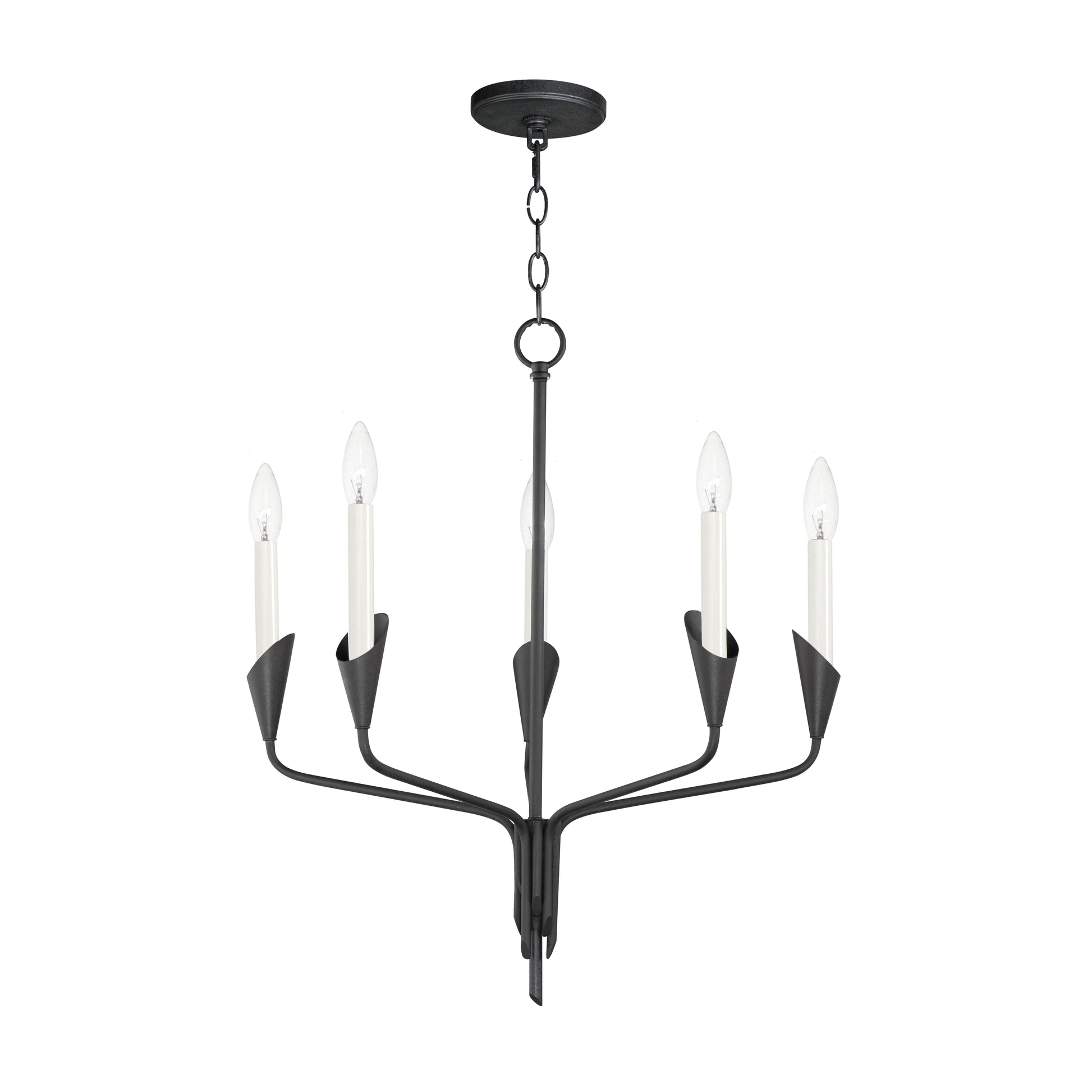 Calyx 5-Light Chandelier Black by Maxim Lighting