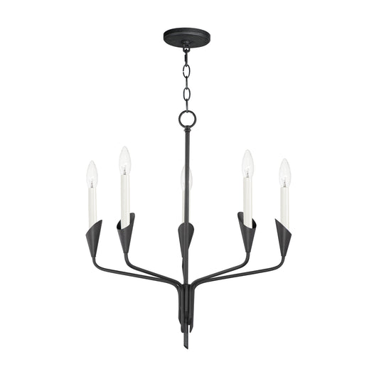 Calyx 5-Light Chandelier Black by Maxim Lighting