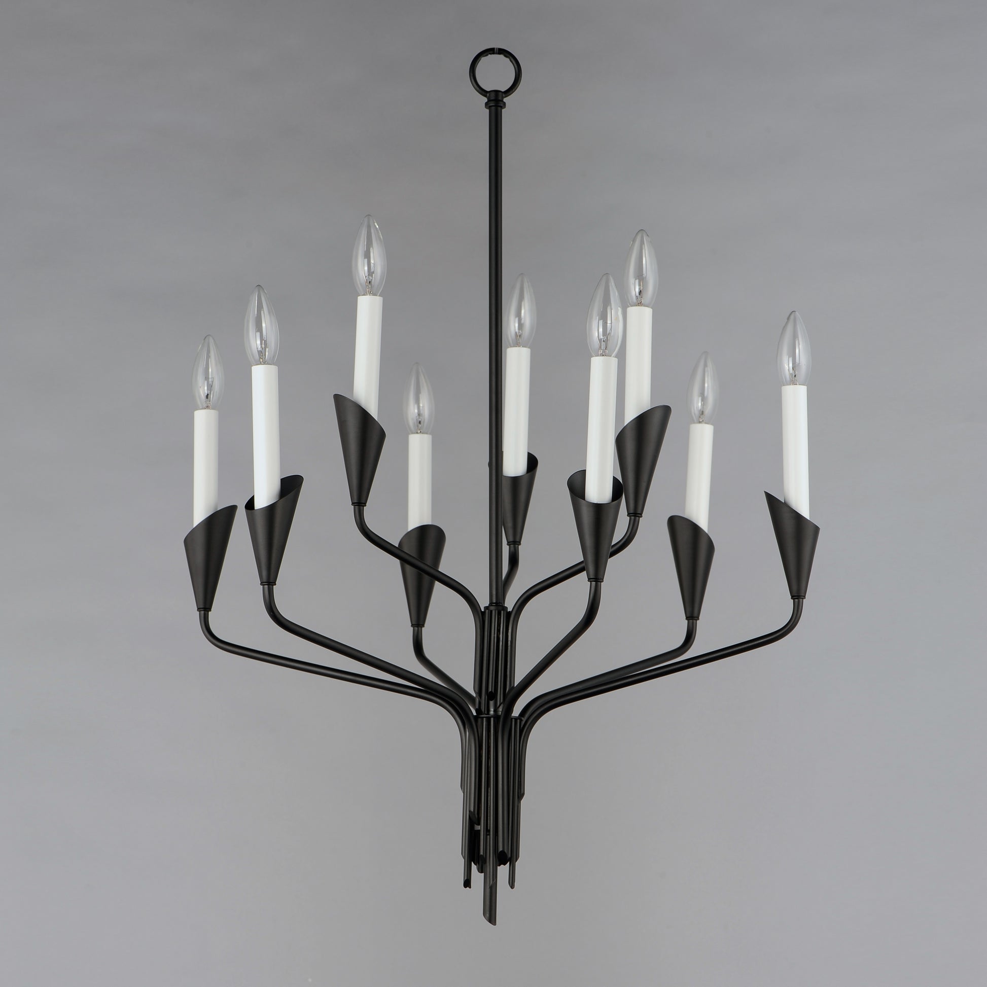 Calyx 9-Light Chandelier Black by Maxim Lighting