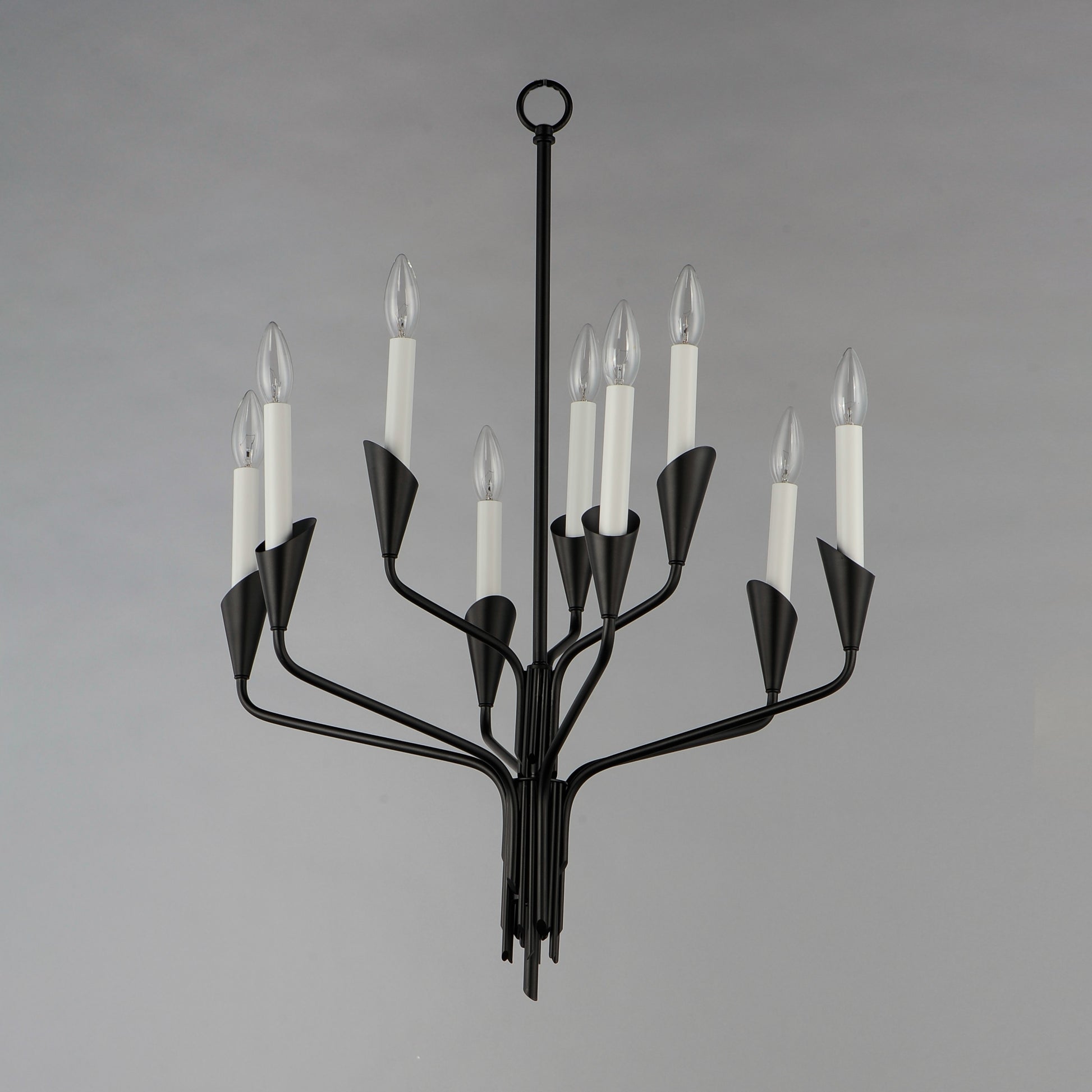 Calyx 9-Light Chandelier Black by Maxim Lighting
