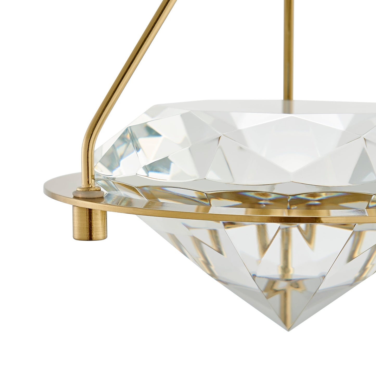 Hollywood Diamond 1 Light Pendant - Finesse Decor PL-1122-1GLD