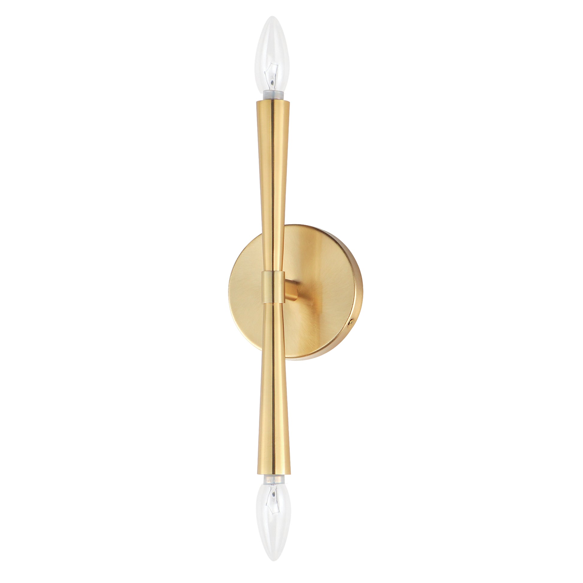Rome 2-Light Wall Sconce Satin Brass by Maxim Lighting