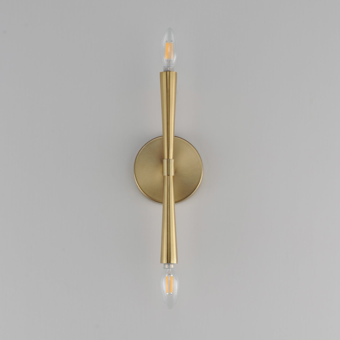Rome 2-Light Wall Sconce Satin Brass by Maxim Lighting