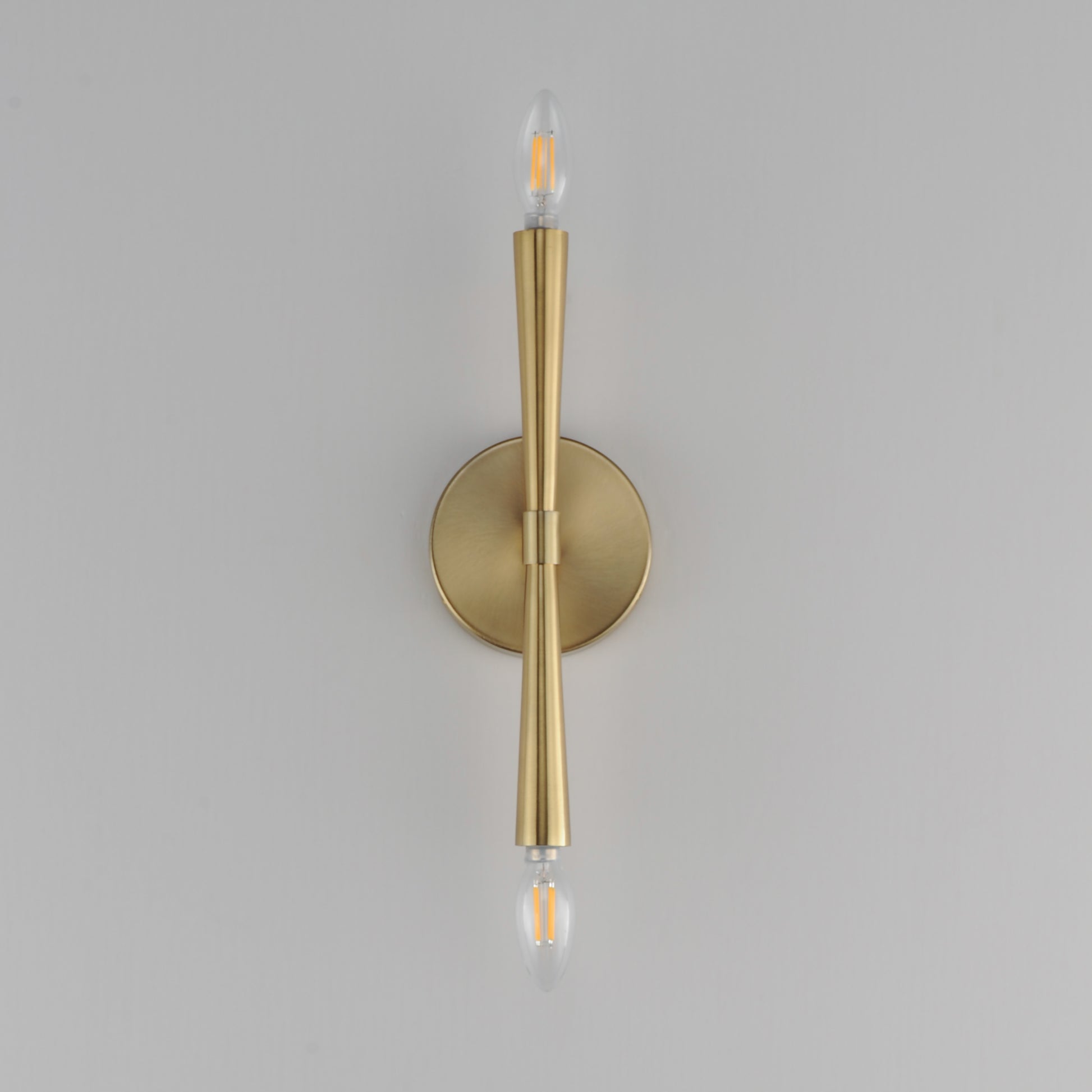 Rome 2-Light Wall Sconce Satin Brass by Maxim Lighting
