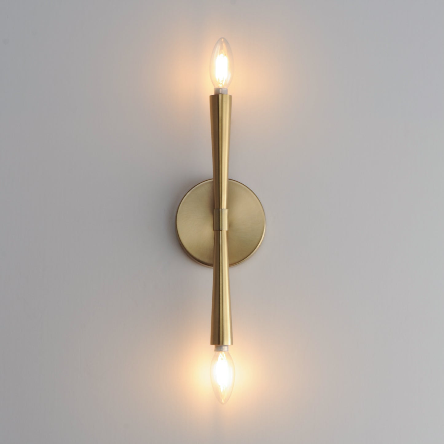 Rome 2-Light Wall Sconce Satin Brass by Maxim Lighting