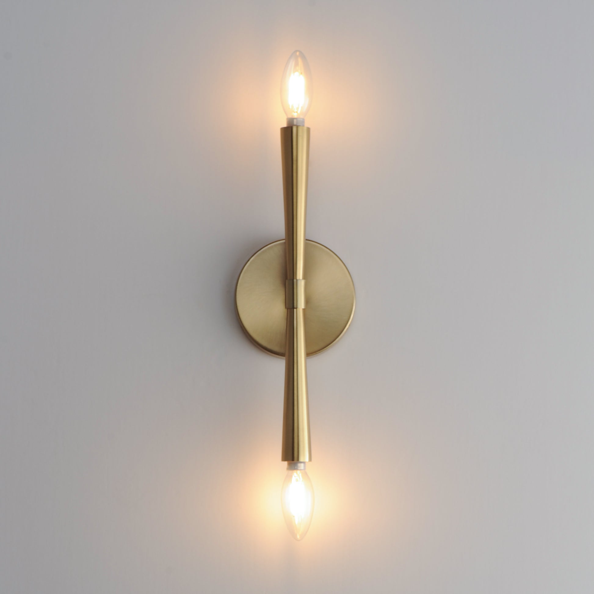 Rome 2-Light Wall Sconce Satin Brass by Maxim Lighting