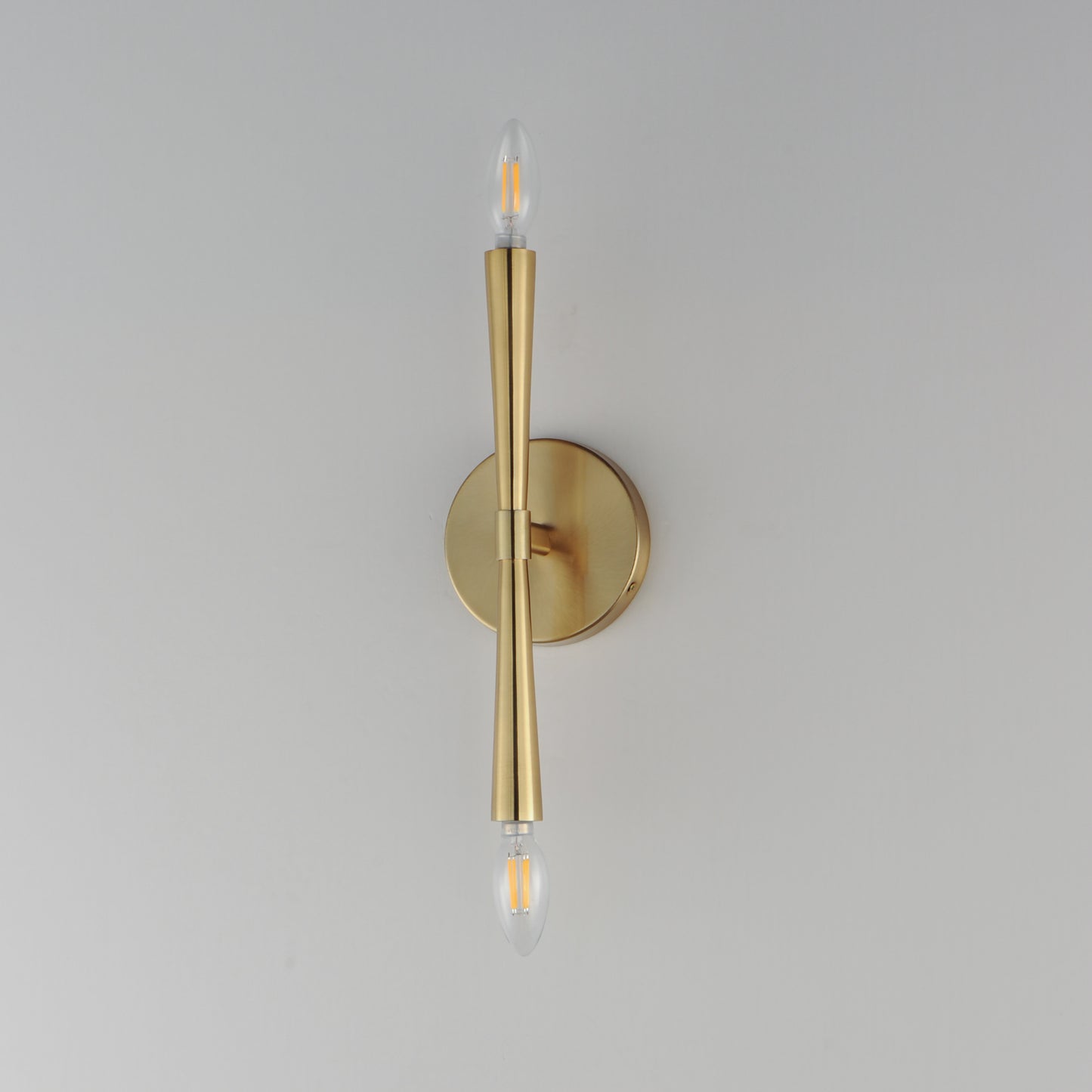 Rome 2-Light Wall Sconce Satin Brass by Maxim Lighting