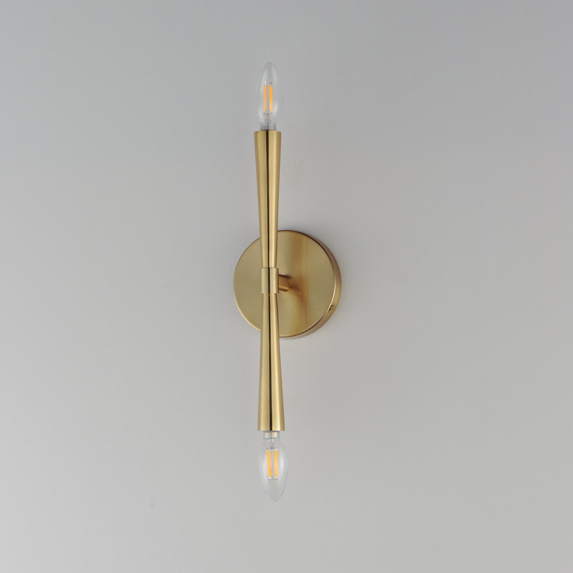 Rome 2-Light Wall Sconce Satin Brass by Maxim Lighting