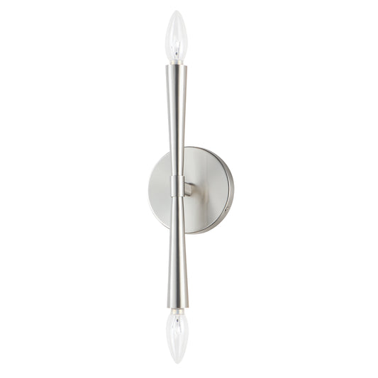 Rome 2-Light Wall Sconce Satin Nickel by Maxim Lighting
