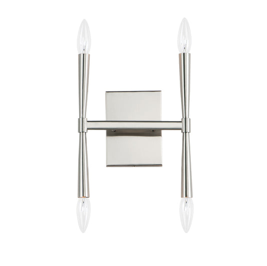 Rome 4-Light Wall Sconce Satin Nickel by Maxim Lighting