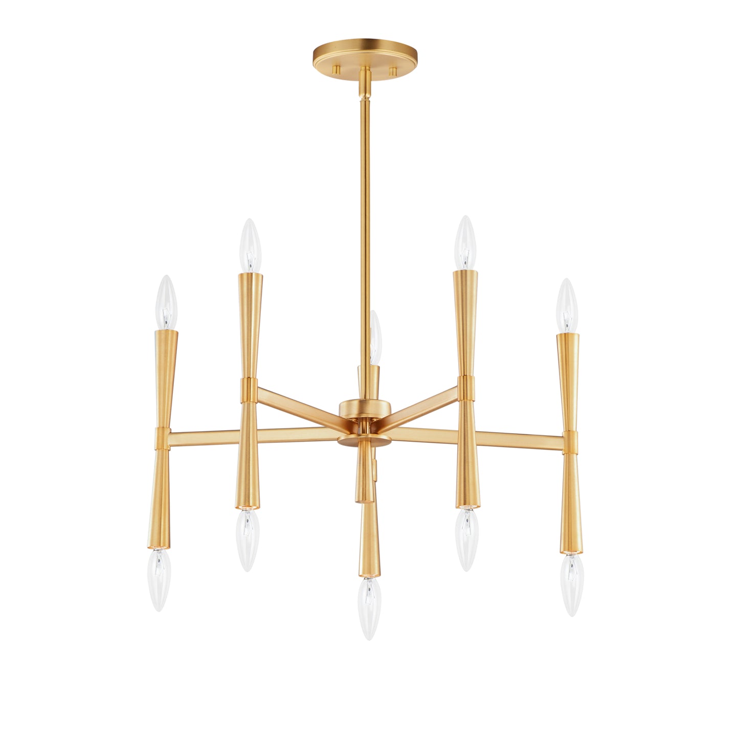 Rome 10-Light Chandelier Satin Brass by Maxim Lighting