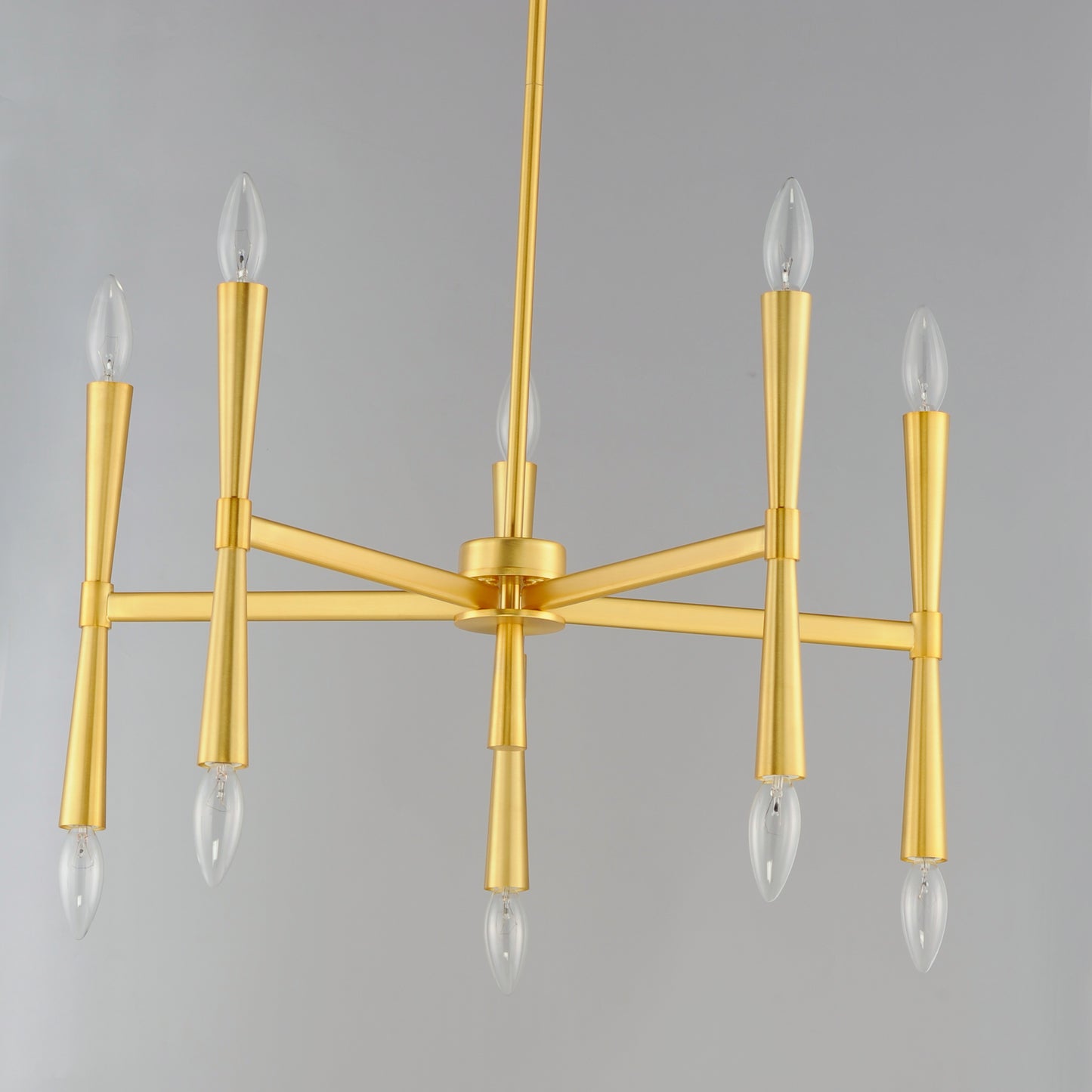 Rome 10-Light Chandelier Satin Brass by Maxim Lighting