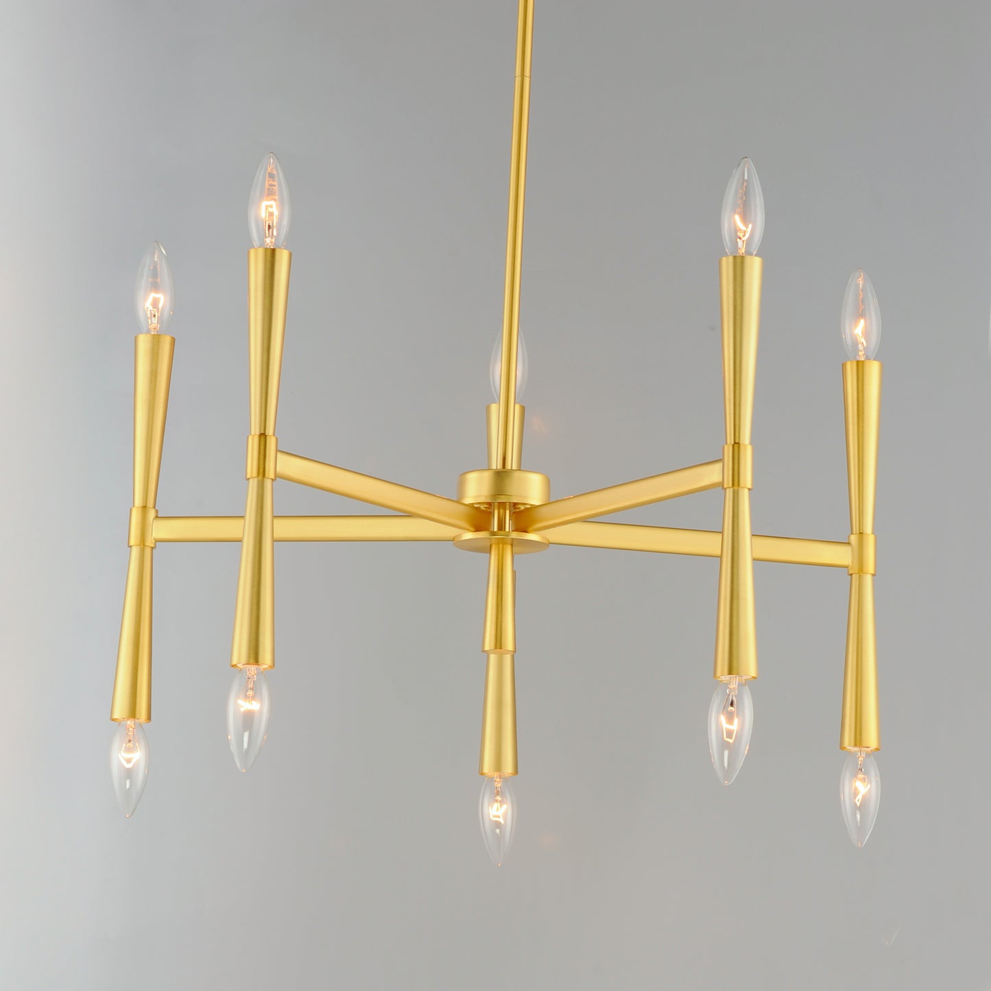 Rome 10-Light Chandelier Satin Brass by Maxim Lighting